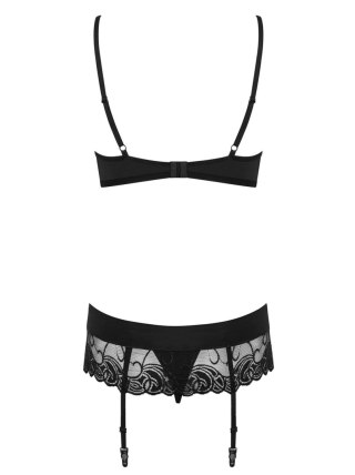 Komplet bielizny Wonderia Obsessive 3 częściowy S/M