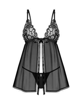Koronkowy babydoll Blomentis z stringami Obsessive M/L