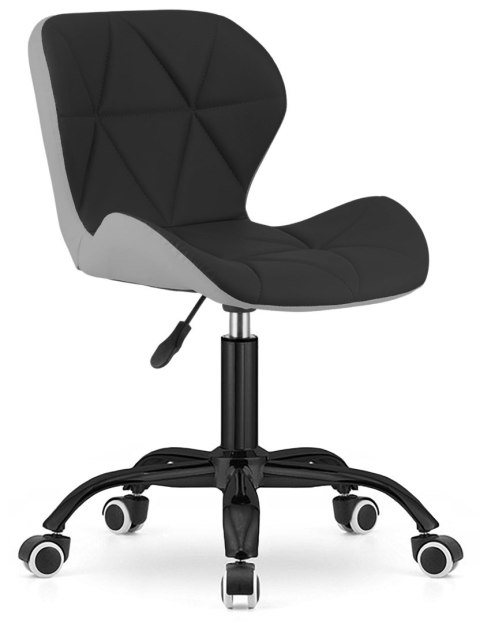 Lugano Krzesło obrotowe VASTO OFFICE PU BLACK + GREY SMOKE