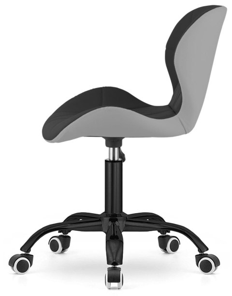 Lugano Krzesło obrotowe VASTO OFFICE PU BLACK + GREY SMOKE