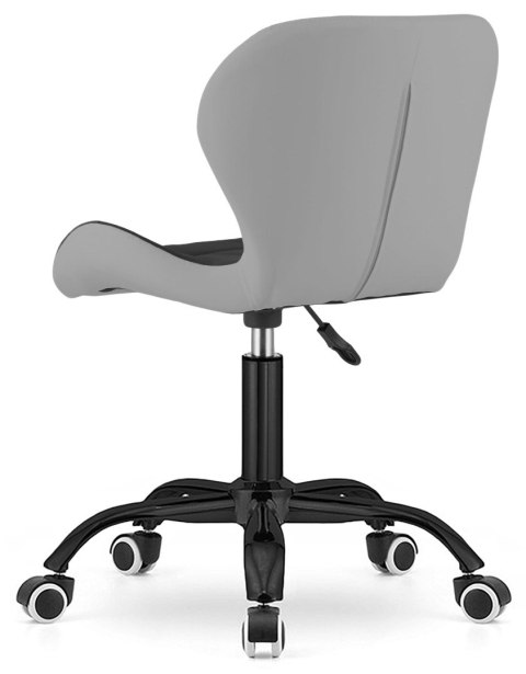 Lugano Krzesło obrotowe VASTO OFFICE PU BLACK + GREY SMOKE