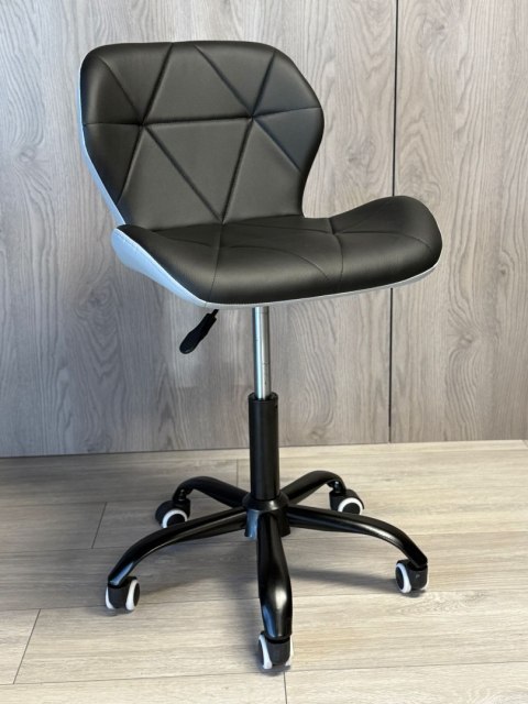 Lugano Krzesło obrotowe VASTO OFFICE PU BLACK + GREY SMOKE
