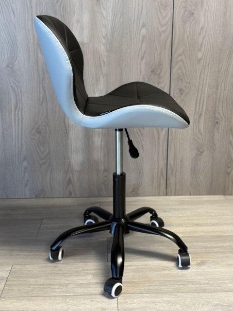 Lugano Krzesło obrotowe VASTO OFFICE PU BLACK + GREY SMOKE