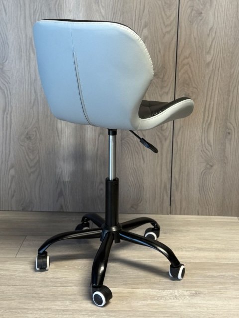 Lugano Krzesło obrotowe VASTO OFFICE PU BLACK + GREY SMOKE
