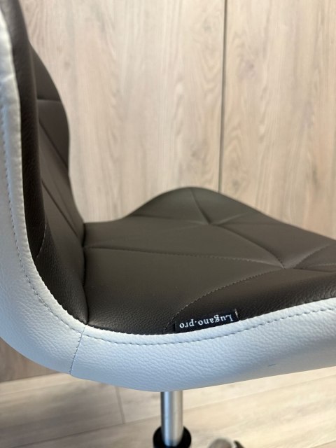 Lugano Krzesło obrotowe VASTO OFFICE PU BLACK + GREY SMOKE