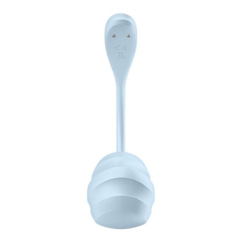 Wibrator Satisfyer Smooth Petal jasnoniebieski z aplikacją USB