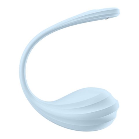 Wibrator Satisfyer Smooth Petal jasnoniebieski z aplikacją USB