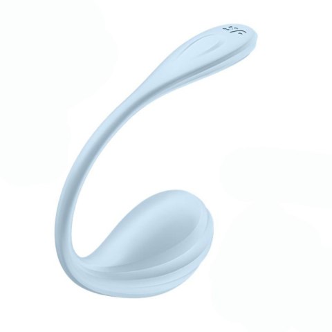 Wibrator Satisfyer Smooth Petal jasnoniebieski z aplikacją USB