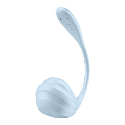 Wibrator Satisfyer Smooth Petal jasnoniebieski z aplikacją USB