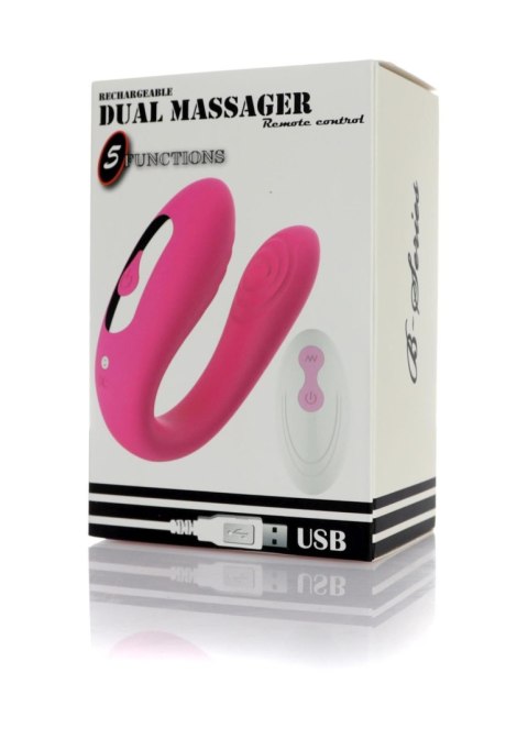 Wibrator podwójny dla par z pilotem USB B Series Magic
