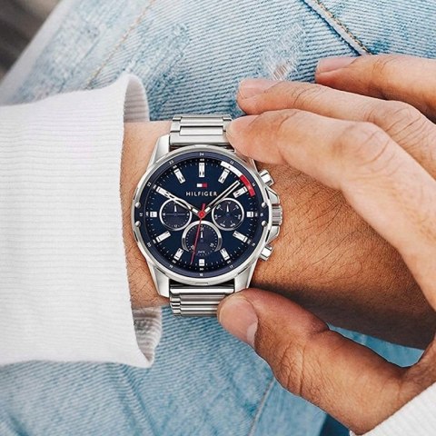 Tommy Hilfiger ZEGAREK MĘSKI TOMMY HILFIGER 1791788 MASON (zf035b) + BOX