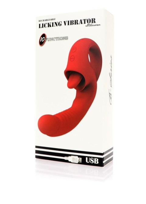 Wibrator liżący B Series Magic silikonowy USB 10 funkcji