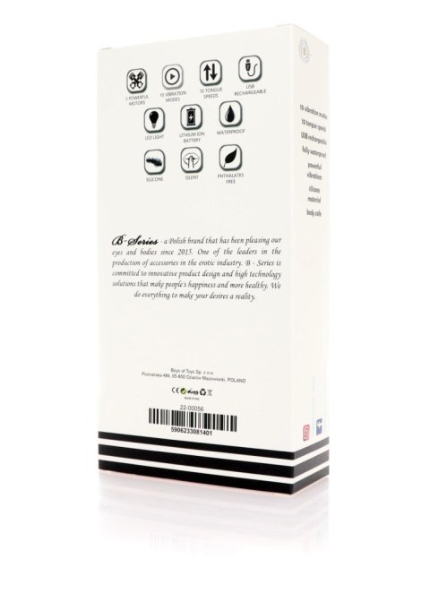 Wibrator liżący B Series Magic silikonowy USB 10 funkcji