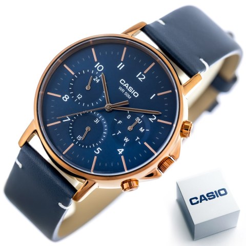 Casio ZEGAREK MĘSKI CASIO MTP-E321RL-2A (zd190a) + BOX