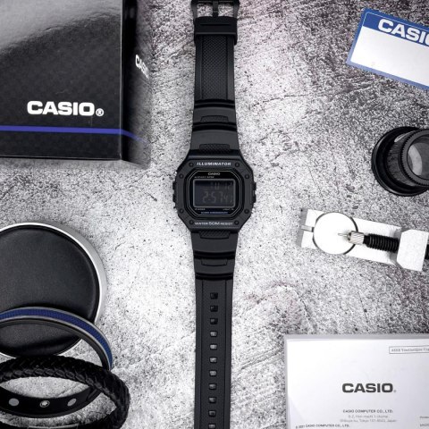 Casio ZEGAREK MĘSKI CASIO W-218H-1B + BOX