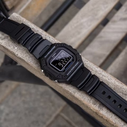 Casio ZEGAREK MĘSKI CASIO W-218H-1B + BOX