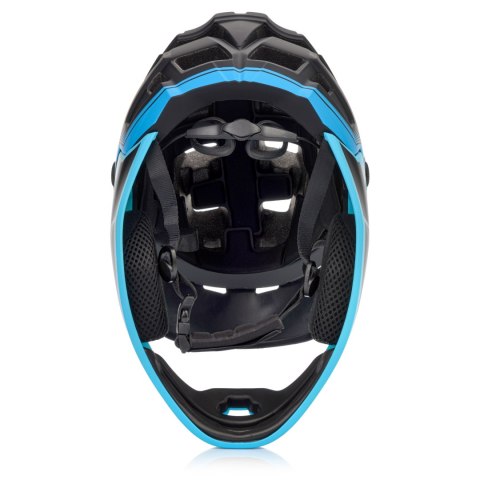 Kask rowerowy full-face Meteor Hydra S 51-55 cm czarny/niebieski