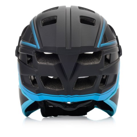 Kask rowerowy full-face Meteor Hydra S 51-55 cm czarny/niebieski