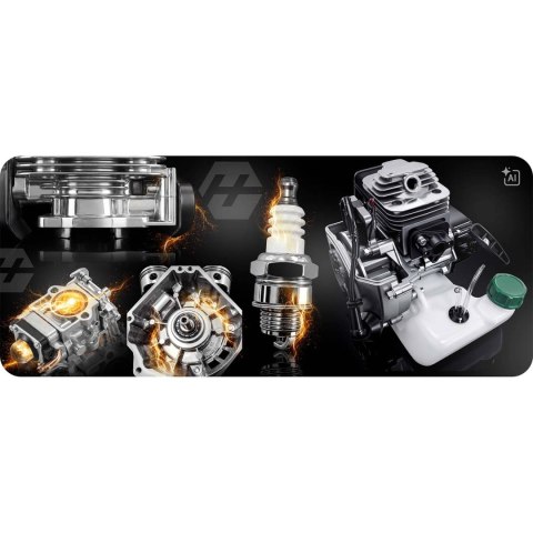 Silnik do kosy spalinowej podkaszarki z uchwytem 52 cc 7500 RPM Humberg HM-615