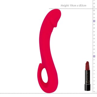 Wibrator punktu G Vibey elastyczny różowy USB 19 cm