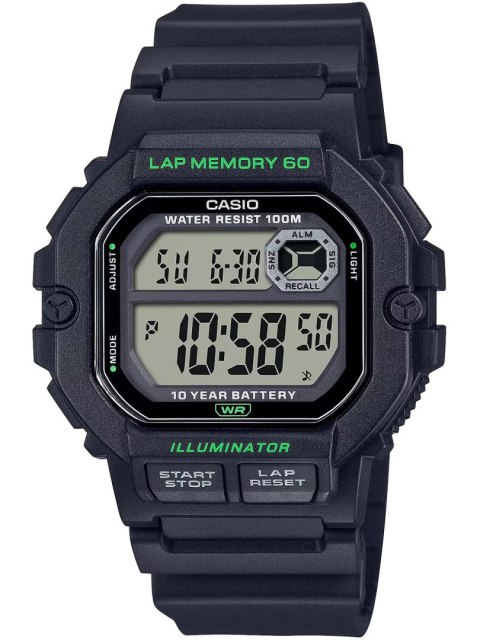 Casio ZEGAREK MĘSKI CASIO Sports WS-1400H-1A + BOX