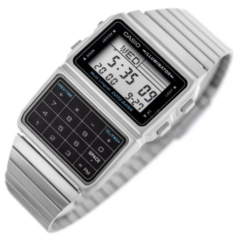 Casio ZEGAREK MĘSKI CASIO VINTAGE DATABANK DBC-611-1D + BOX