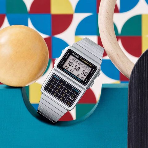 Casio ZEGAREK MĘSKI CASIO VINTAGE DATABANK DBC-611-1D + BOX