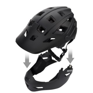 Kask rowerowy full-face Meteor Hydra S 51-55 cm czarny