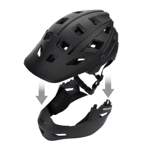 Kask rowerowy full-face Meteor Hydra S 51-55 cm czarny