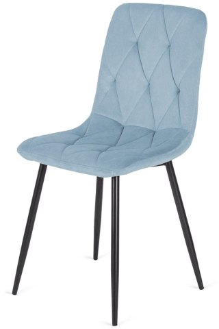 Lugano Krzesło tapicerowane BORGO VELVET LIGHT BLUE