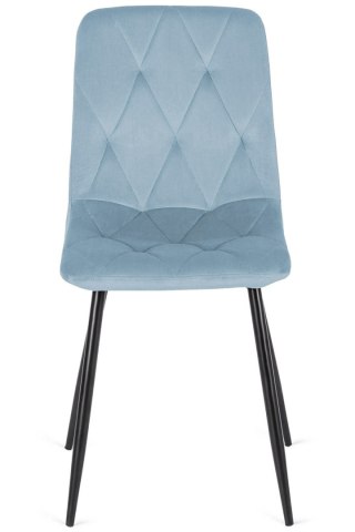 Lugano Krzesło tapicerowane BORGO VELVET LIGHT BLUE