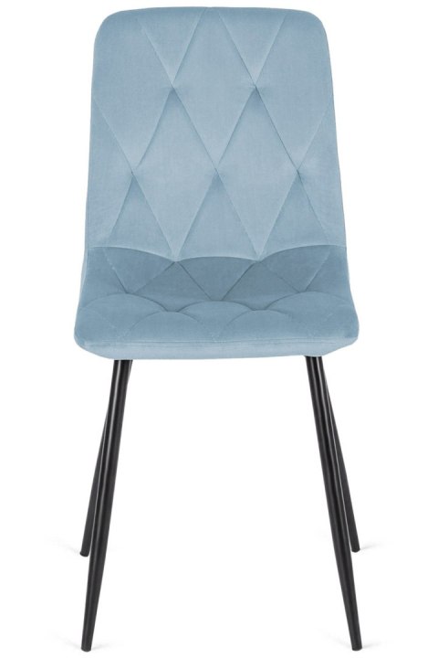 Lugano Krzesło tapicerowane BORGO VELVET LIGHT BLUE
