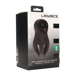 Stymulator główki penisa Levelz by Shots silikonowy z wypustkami czarny USB