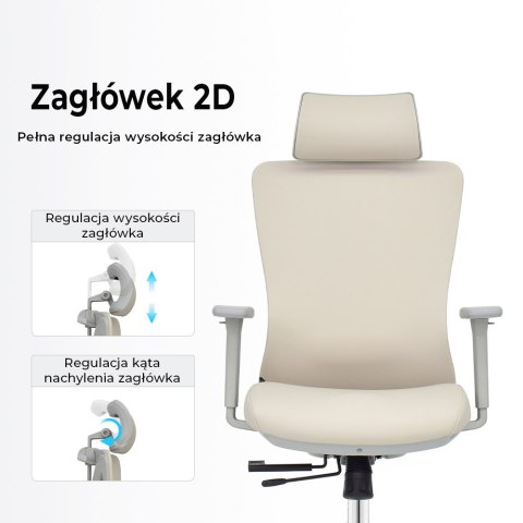 Fotel biurowy ergonomiczny ANGEL GelatO Szary