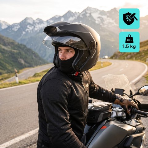 Kask motocyklowy Meteor Hekato L 59-60 cm czarny
