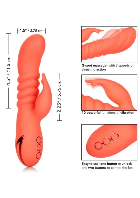 Wibrator silikonowy Calexotics Orange County Cutie pomarańczowy USB