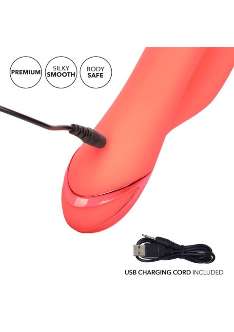 Wibrator silikonowy Calexotics Orange County Cutie pomarańczowy USB