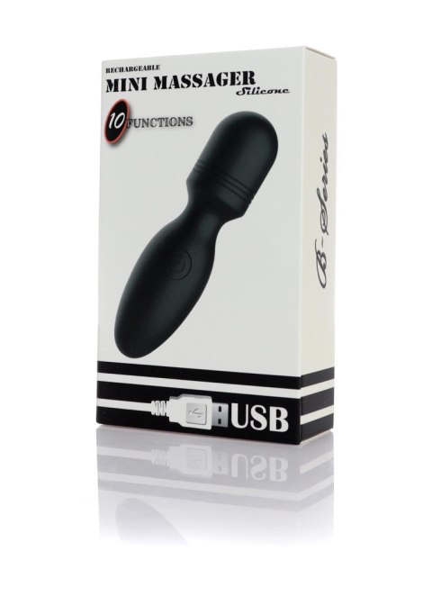 Mini wibrator silikonowy USB 10 funkcji wodoodporny B Series Magic