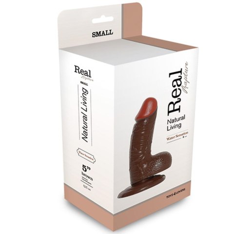 Dildo realistyczne Real Rapture brązowe 15 cm PVC