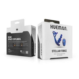 Korek analny wibrujący Hueman Stellar Force z pierścieniem pilot 10 cm