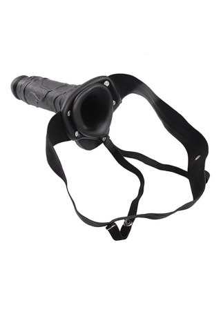 Proteza penisa Real Rapture czarna 20.5 cm z jądrami