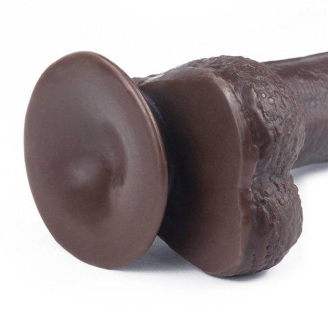 Dildo dwuwarstwowe z przesuwaną skórą Lovetoy 17.5 cm czarny