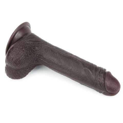 Dildo dwuwarstwowe z przesuwaną skórą Lovetoy 17.5 cm czarny