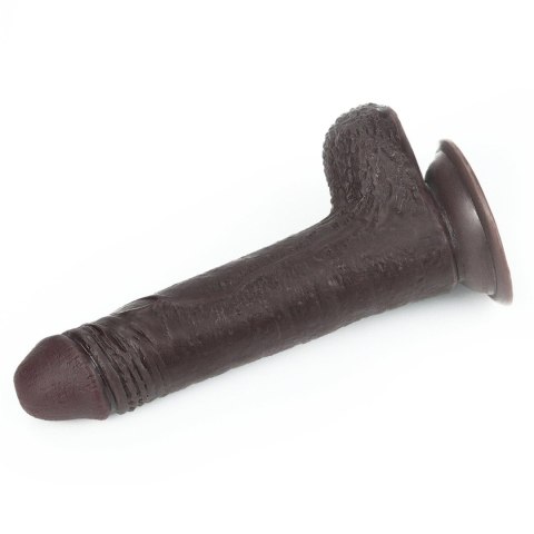 Dildo dwuwarstwowe z przesuwaną skórą Lovetoy 17.5 cm czarny