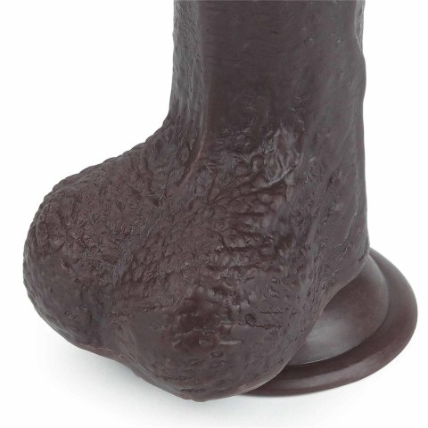 Dildo dwuwarstwowe z przesuwaną skórą Lovetoy 17.5 cm czarny