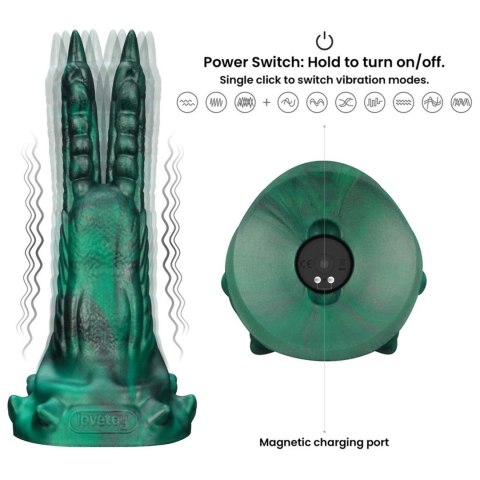 Dildo wibrujące podwójne pazury silikonowe Lovetoy 19 cm
