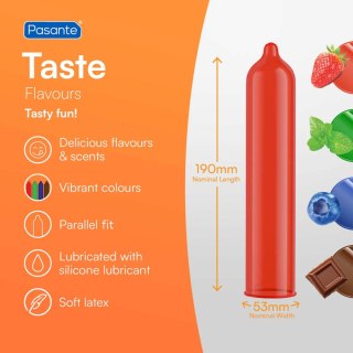 Prezerwatywy smakowe Pasante Taste 12 sztuk