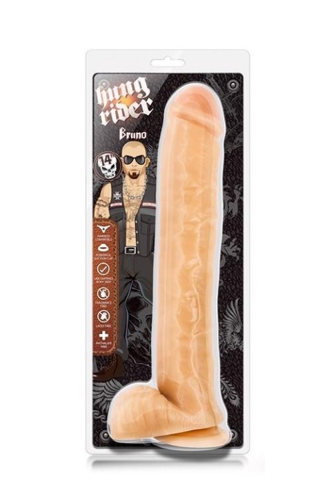 Dildo PVC Blush Hung Rider Bruno 14 cali 6,1 cm