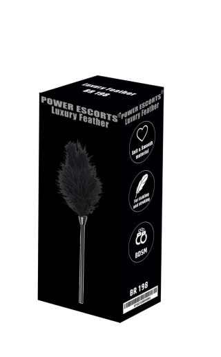 Piórko łaskoczące Power Escorts Luxury Feather czarne