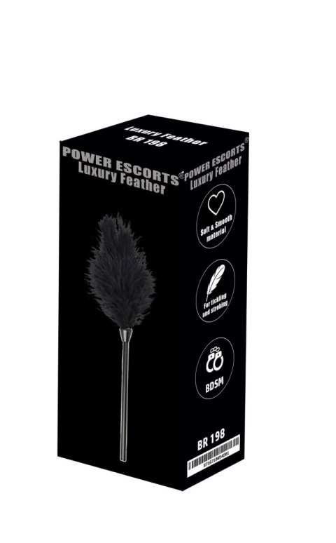 Piórko łaskoczące Power Escorts Luxury Feather czarne